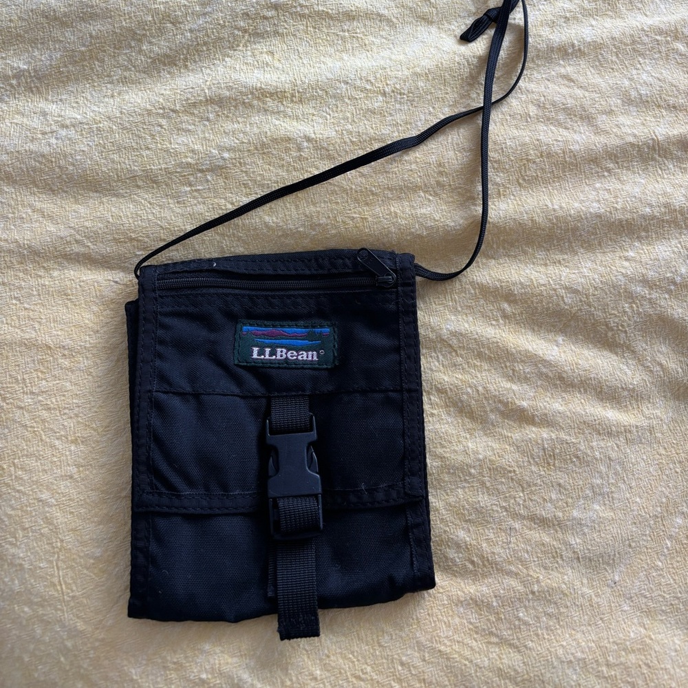 L.L. Bean Black Belt Bag Compact and Practical